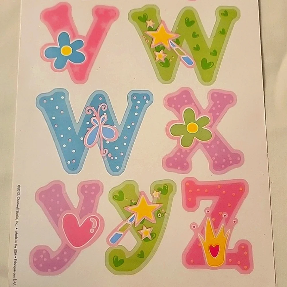 NEW Main Street Wall Creations Jumbo Wall Decals - Alphabet Collection